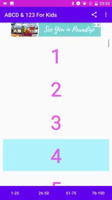 ABCD & 123 For Kids android App screenshot 0