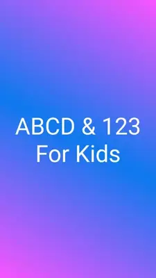 ABCD & 123 For Kids android App screenshot 2